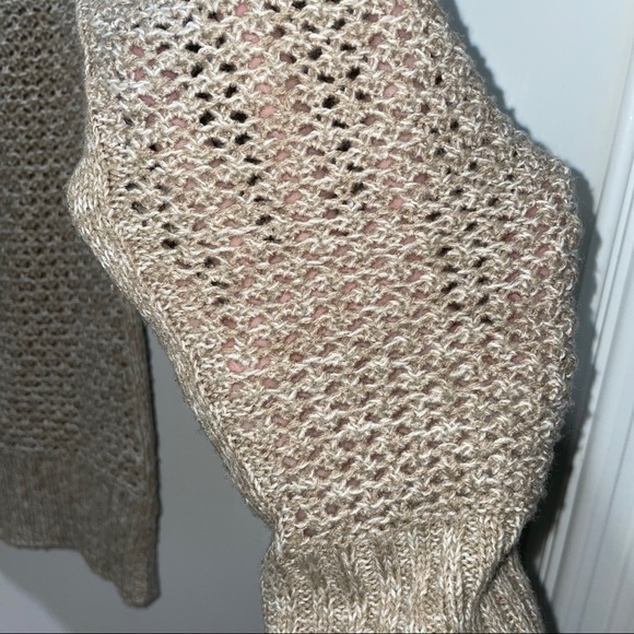 St. John’s Bay Cableknit Sweater Tan Size M - Picture 3 of 6
